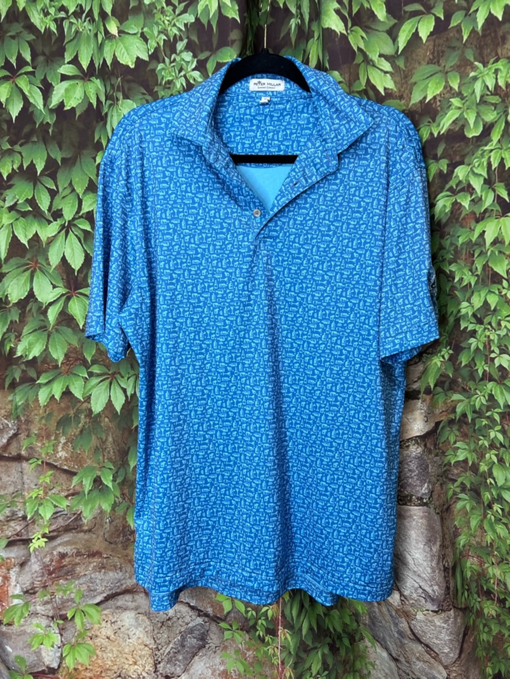 PETER MILLAR Summer Comfort Bourbon Bottle Biltmore Country Club Shirt, M - Picture 9 of 10